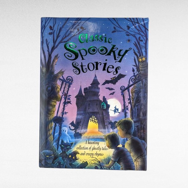 2001 Classic Spooky Stories Book, Hardcover, Children's Halloween Book, Vintage Kids' Book, Ghost Stories, Creepy Rhymes, Gift for Kids