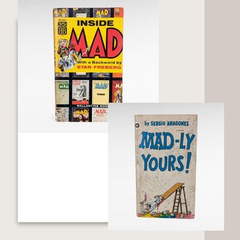Vintage Mad Magazine Lot, Mad-ly Yours Sergio Aragones, Inside Mad, Humor, Satire, Comic Books, Collectible Magazines, Gift for Mad Fan