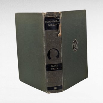 1922 Pudd'nhead Wilson, Mark Twain Complete Works, Antique Hardcover Book, Vintage Literature Gift