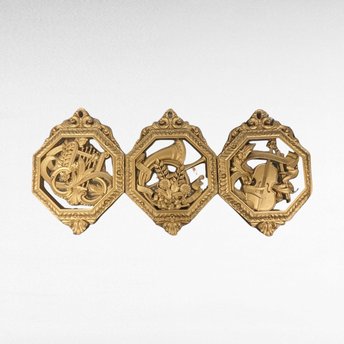 Vintage Homco Wall Plaques | Set of 3 Musical Instruments | Gold Wall Decor | 1970s Home Decor