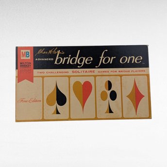 Vintage 1967 Milton Bradley Chas Goren Advanced Bridge for One Game, Complete Solitaire Card Game, Gift for Bridge Player, Collector