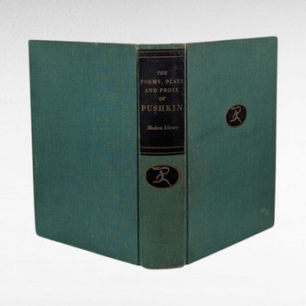 1936 Pushkin Poems Prose Plays, Vintage Hardcover, Modern Library Edition, Russian Literature, Gift for Book Lover, Avrahm Yarmolinsky