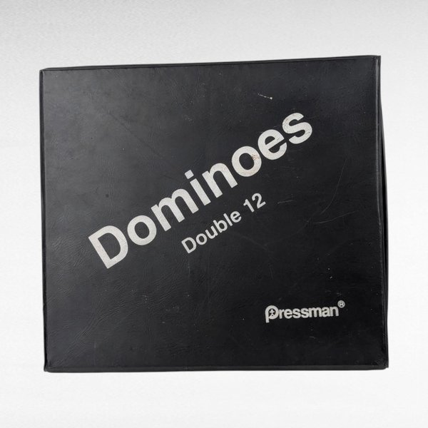 Vintage Pressman Dominoes Double 12 Set, 91 Pieces, Domino Game, Family Game Night, Gift for Board Game Lovers, Retro Game