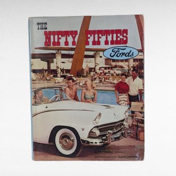 1987 Nifty Fifties Fords Book, Ray Miller, Glenn Embree Photos, Hardcover, 1950s Ford History, Classic Car Book, Automobile Enthusiast Gift