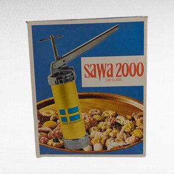 Vintage Sawa 2000 Deluxe Metal Cookie Press, Complete Set, Made in Sweden, Baking Tool, Cookie Decorating, Collectible Kitchen Gadget