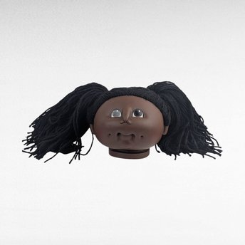 Vintage 1984 Cabbage Patch Kids Doll Head, Collectible Toy Part, Craft Supply