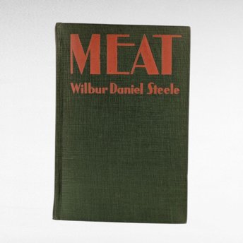 1928 "Meat" Hardcover Book by Wilbur Daniel Steele, Grosset & Dunlap, Collectible Book, Vintage Literature, Literary Gift