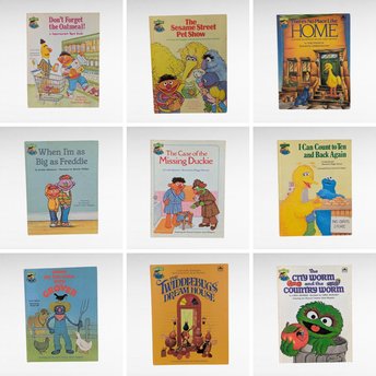 Vintage Sesame Street Book, 1980s Hardcover, Choose Your Title, Jim Henson, Kids Book, Nursery Decor