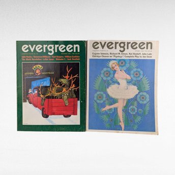 1967-68 Evergreen Magazine Pair, Vintage Literary Journal, Counterculture Publication, Beat Generation Collectible