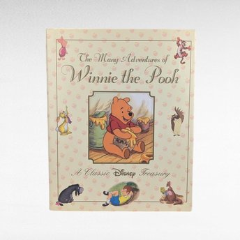 1990s Winnie the Pooh Hardcover Book, Disney Treasury, Vintage Children's Book, Pooh Bear Stories, Gift for Kids, Nursery Decor