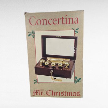 Vintage Mr Christmas Music Box, Concertina 50 Songs, Musical Decoration, Holiday Music, Collectible Music Box