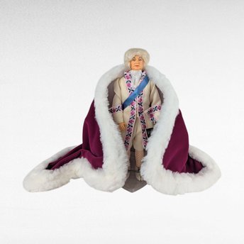 Vintage Peggy Nisbet King Louis XVI Doll, English Made Historical Figure, Collector Doll with Stand, Gift for History Buff, Display Doll