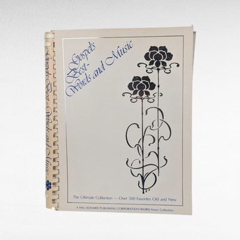 1983 Gospel Songbook, Vintage Christian Music, Over 500 Songs, Gift for Church Musician
