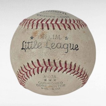 Ted Uhlaender Autographed Baseball,Vintage 70s, MN Twins, Wilson Little League Signed Ball, Display Collectible