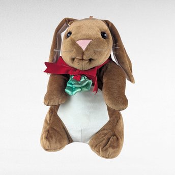 Vintage 1985 Velveteen Rabbit Plush by Rabbit Ears, Classic Storybook Stuffed Animal, 80s Christmas Holiday Toy, Nursery Decor