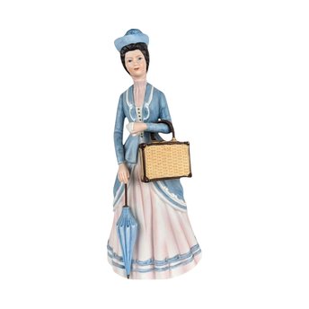 1979 Avon Mrs. Albee Award Figurine, Vintage Avon Collectible, Woman with Hat and Bag, Sales Achievement Award, Ceramic Figurine