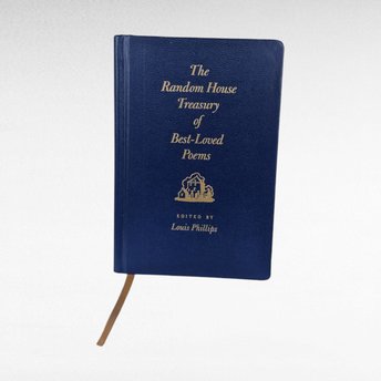 1990 Random House Treasury Best-Loved Poems, Vintage Book, Louis Phillips, Poetry Anthology, Semi Soft Cover, Gift Edition, Classic Verse