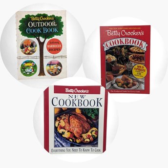 Vintage Betty Crocker Cookbook Trio, 1961 Outdoor, 1991 Cookbook, 1996 New Cookbook, Retro Recipes, Collectible Cookbooks