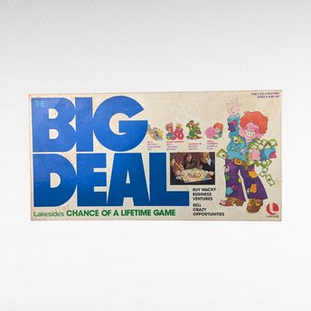 Vintage 1977 The Big Deal Board Game by Lakeside, 70s Family Game Night, Wacky Business Ventures Collectible, Chance of a Lifetime Game