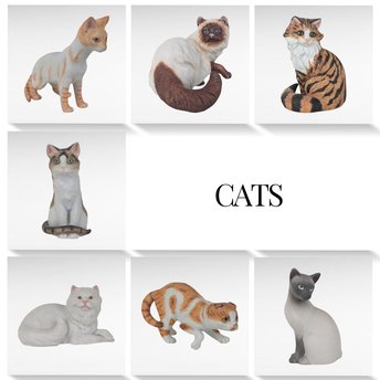 Vintage Porcelain Cat Figurines, Princeton Gallery & Avon, Collectible Ceramic Cats, Gift for Cat Lovers