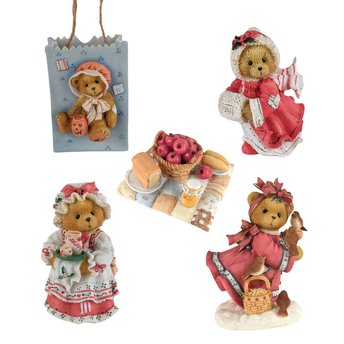 Vintage Cherished Teddies Figurines, 1990s Collectible Bears, Thanksgiving, Halloween, Christmas, Gift for Collector, Home Decor