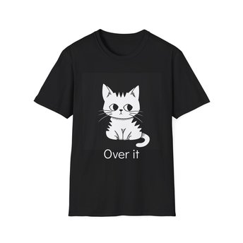Cute Cat Graphic Unisex T-Shirt, Animal Lover Gift, Softstyle Tee, Pet Lover Apparel, Casual Wear, Gift for Cat Lovers