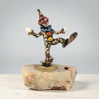 Vintage Ron Lee Metal "Dancing Pinky Clown" Figurine | Collectible Clown Figurine | Whimsical Home Decor | Unique Gift for Clown Lovers