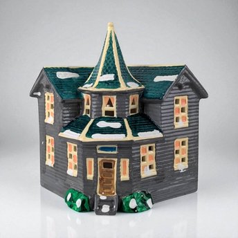 1985 Department 56 Snow Village Bayport House, Vintage Christmas Village Collectible, Holiday Decor Gift