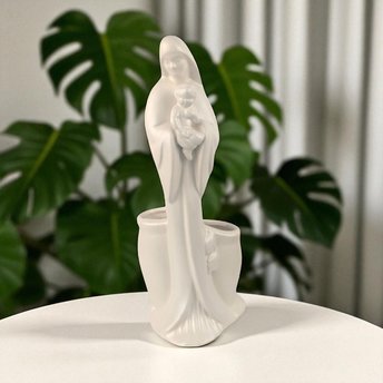 Vintage Haeger Mary and Child Planter, Ceramic Religious Planter, Madonna and Child Decor, Catholic Gift, Christian Gift, Home Altar Decor