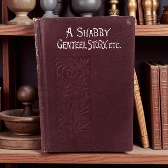Antique Shabby Genteel Story & Other Tales, Thackeray Hardcover, Victorian Literature, Collectible Book, Gift for Reader