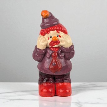Vintage 1989 Artmark Sad Clown Ceramic Figurine, Collectible Clown Figure, Gift for Clown Collector, 9", Circus Theme