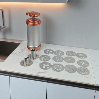 Vintage Mirro Cookie Press Set: Retro Kitchen Baking Tool