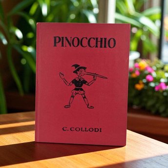 1940 Pinocchio Hardcover Book, C. Collodi, Vintage Children's Literature, Collectible Book, Illustrated Classic, Antique Book