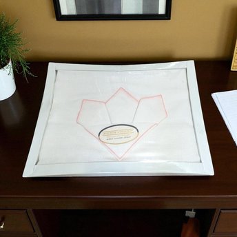 Vintage Penn Prest Damask Tablecloth Set: 55x55 NOS JCPenney Linens