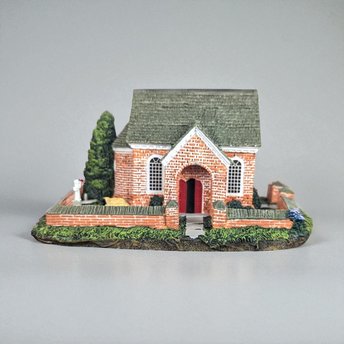 1992 Hawthorne Eastbrook Church | LeVan | Cottage Village Figure | Collectible Christmas Village | Vintage Holiday Decor