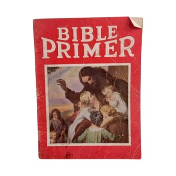 1941 Bible Primer by Marian Madison, Whitman Softcover Book, Dorothy Handsaker Art, Vintage Christian Kids Book, Sunday School Storybook