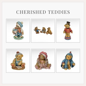 Vintage Cherished Teddies Figurine Lot, Angel Bears, Collectible Teddy Bears, Gift for Collector