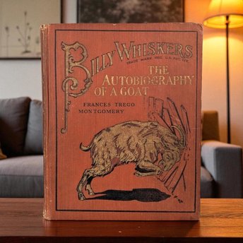 1902 Billy Whiskers Autobiography of a Goat, Frances Trego Montgomery, Antique Children's Book, Antique Animal Story, Fair Condition