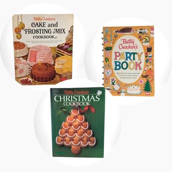 Vintage Betty Crocker Cookbook Set, 1983 Christmas, 1960 Party, 1966 Cake Mix, Collectible Cookbooks