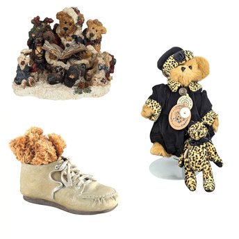 Vintage Boyds Bears Figurines, Grenville Storyteller, Bailey Plush with Dottie, Walker Bear-Foot Friends, Collectible Boyds Bears