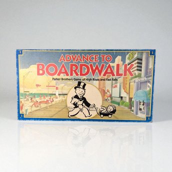 1985 Parker Brothers Advance to Boardwalk Game, Vintage Board Game, Complete Game, Family Game Night, Strategy Game, Collectible Game