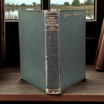 Antique Eight Hundred Leagues on the Amazon, Jules Verne Hardcover, Classic Adventure Novel, Collectible Book, Gift for Verne Fan