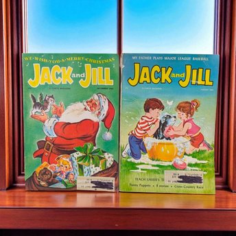 1963 Jack and Jill Magazines, August & December Issues, Vintage Children's Magazine, Collectible Kids Literature