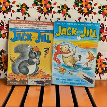 1964 Jack and Jill Magazines, January & November Issues, Vintage Children's Magazine, Collectible Kids Literature