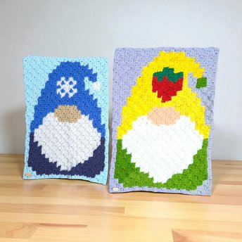 Crochet Gnome Wall Hangings: January & September Decor