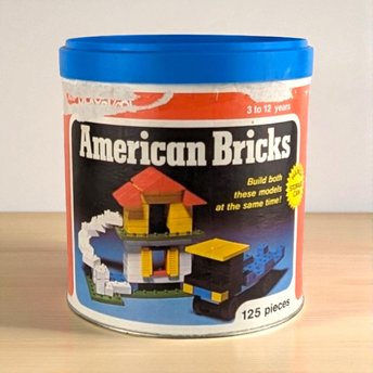 Vintage 1976 Playskool American Bricks | Building Blocks | Classic Construction Toy | Retro Toy