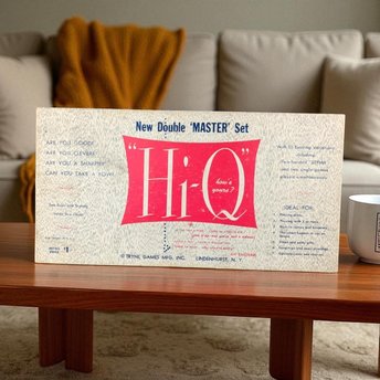 Vintage Hi-Q Double Master Set: 1950s Tryne Games Brain Teaser