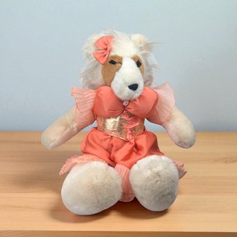 Vintage 1985 Collie Parton Plush Doll: North American Bear Co. VOP Collectible