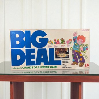 Vintage 1977 The Big Deal Board Game: Unpunched, Complete Collector's Edition