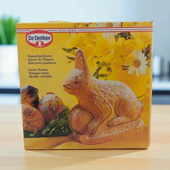 Vintage Dr. Oetker Easter Bunny Baking Mold with Box: Collectible German Bakeware